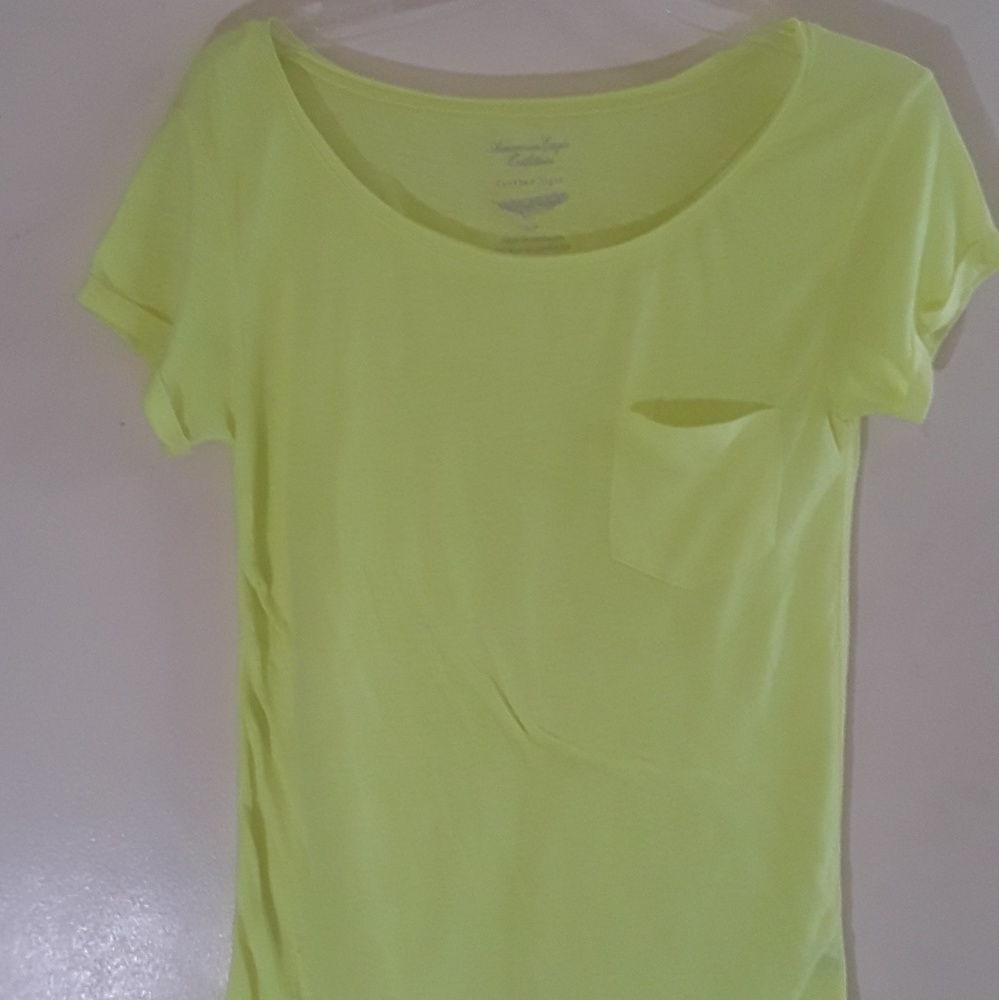 cute neon green tshirt American Eagle